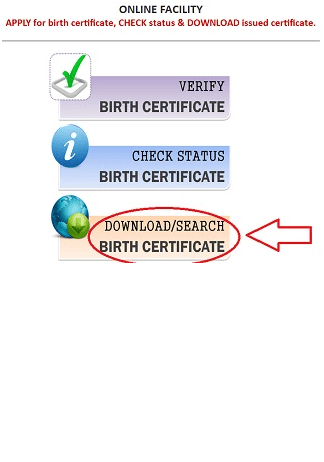 download birth certificate up
