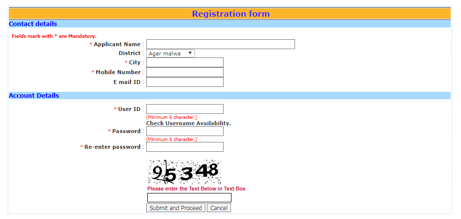 MP Rojgar Registration