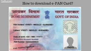 Pan Card Print Online