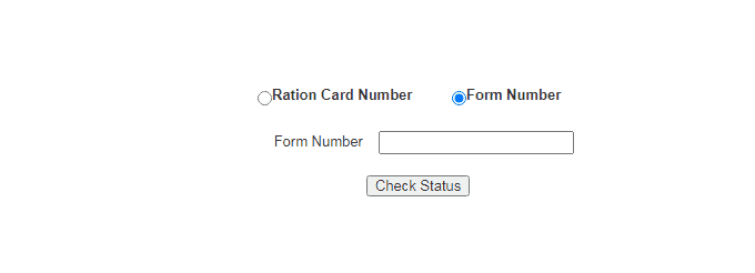 Rajasthan ration card Application status 