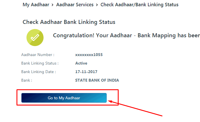 Check Aadhar Card Linking Status