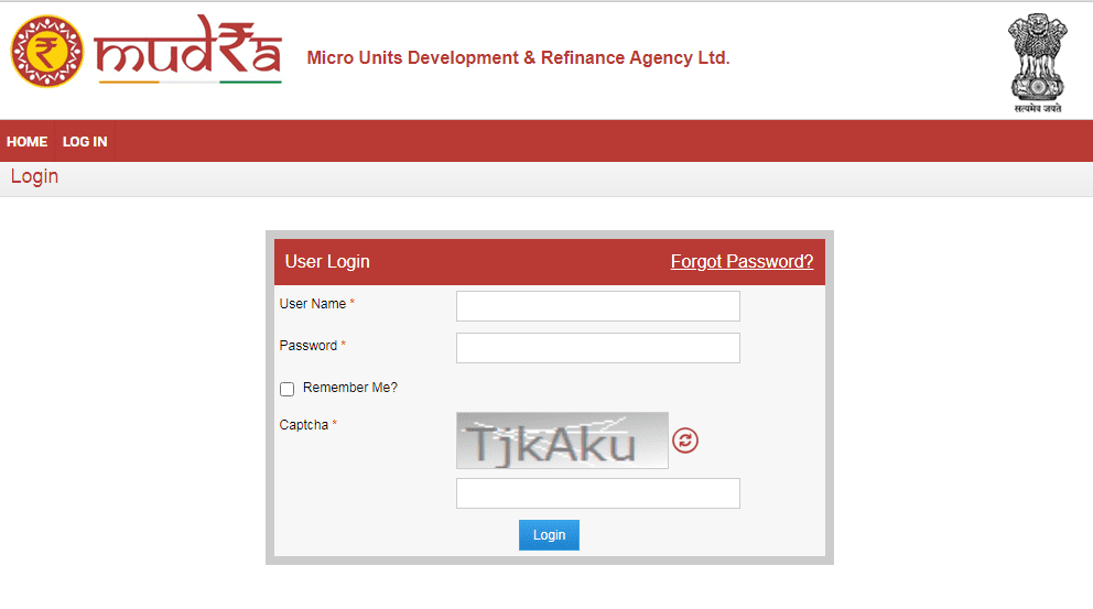 mudra.org.in portal login