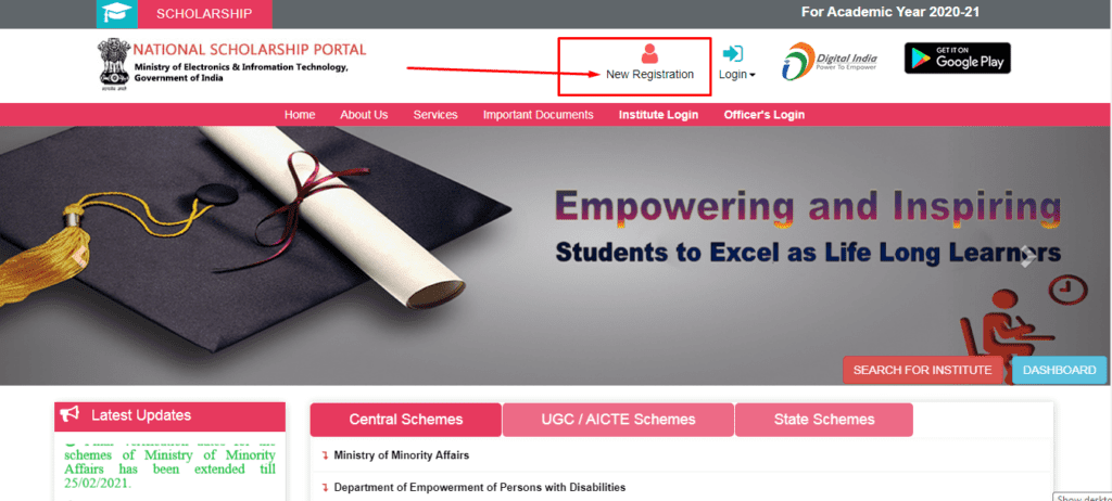 National scholarship Portal