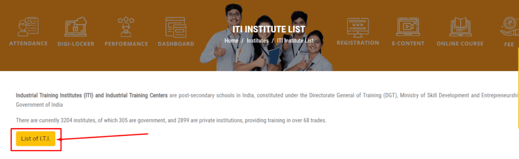 urise portal search ITI