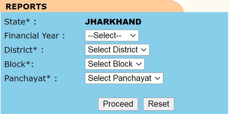Jharkhand Job card list