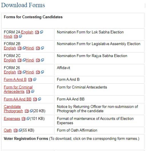 download forms