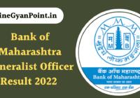 Bank of Maharashtra Generalist Officer Result