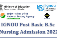 IGNOU Post Basic B.Sc Nursing Admission 2022