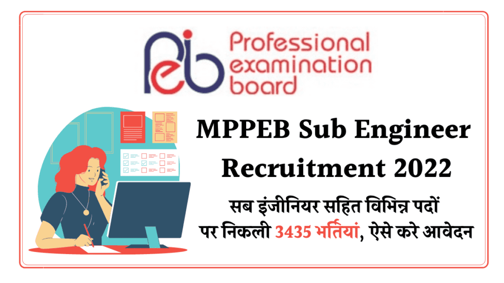 MPPEB Sub Engineer Recruitment 2022