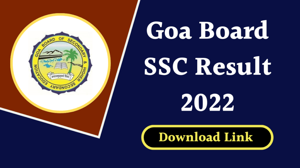 Goa Board SSC Result 2022
