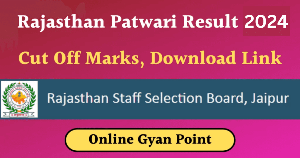 Rajasthan Patwari Result 2024