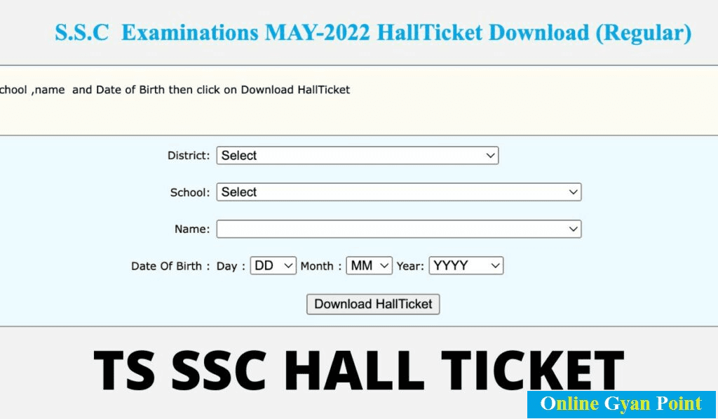 ts ssc hall ticket download