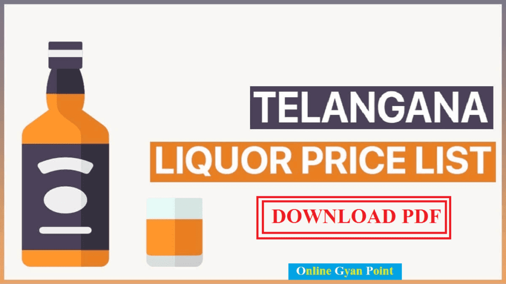 Telangana (TS) Liquor Price List 2022 PDF