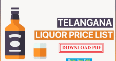 Telangana TS Liquor Price List 2022 PDF
