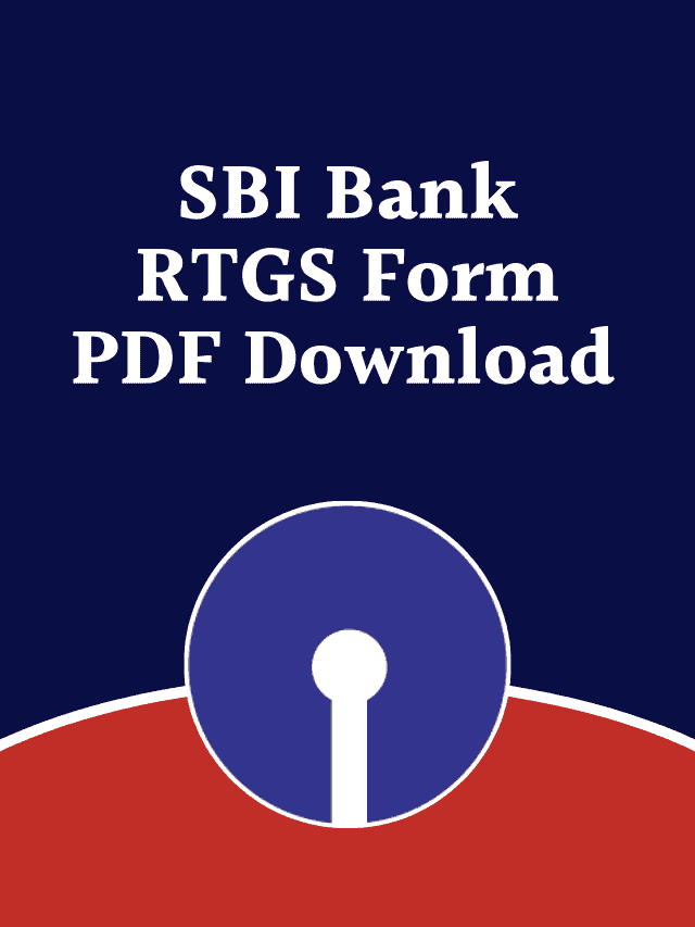 rtgs form sbi bank download