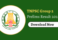 TNPSC Group 2 Prelims Result 2022